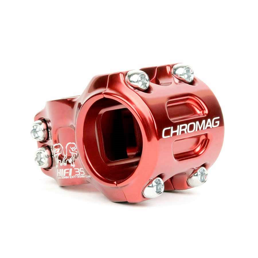 Chromag HiFi Stem 1-1/8 L: 50mm 0° Dia: 35mm Red – The Bike Hub