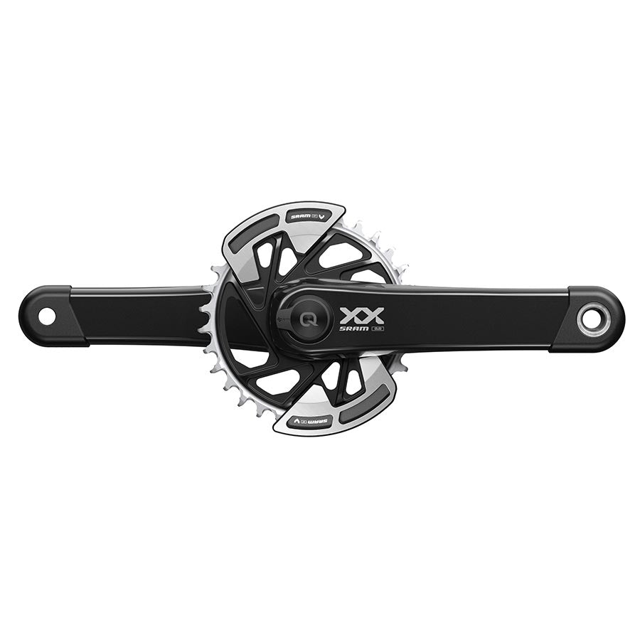 SRAM XX Eagle T-Type AXS Power Meter Wide Crankset - 170mm 12-Spd 32t Chainring Direct Mount 2-Guards PM DUB Spindle BLK