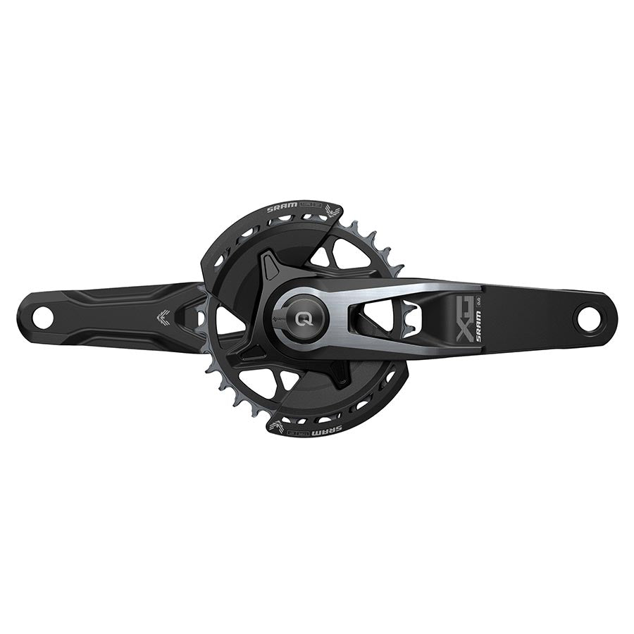 SRAM X0 Eagle T-Type AXS Power Meter Wide Crankset - 175mm 12-Speed 32t Chainring Direct Mount 2-Guards PM DUB Spindle BLK