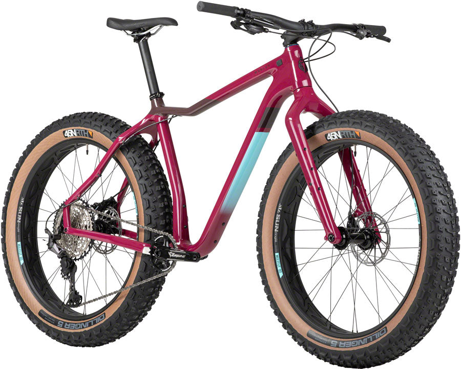 Salsa Mukluk Carbon XT Fat Tire Bike - 26&quot; Carbon Purple X-Large