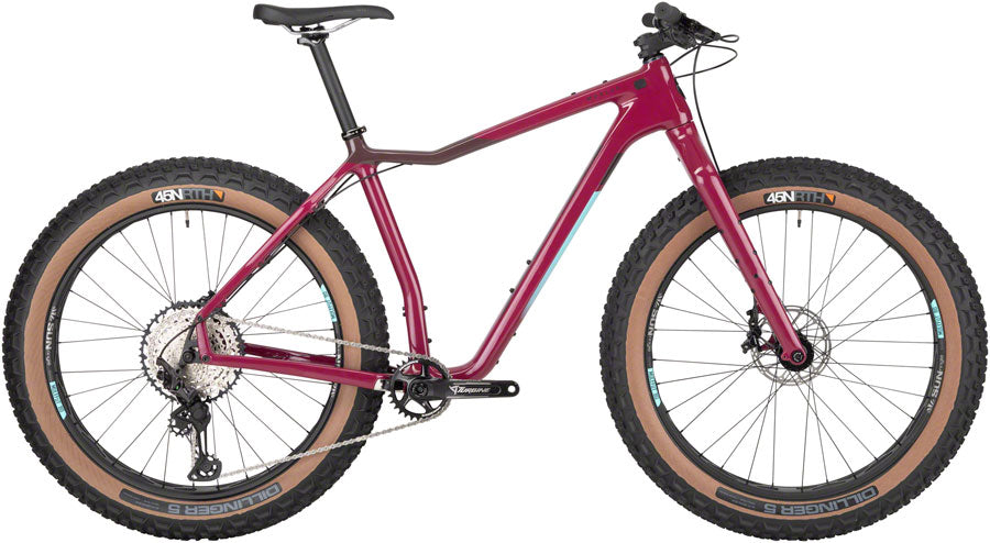 Salsa Mukluk Carbon XT Fat Tire Bike - 26&quot; Carbon Purple X-Large
