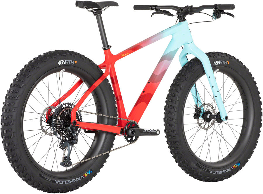 Salsa Beargrease Carbon X01 Fat Tire Bike - 27.5&quot; Carbon Red/Teal Fade X-Large