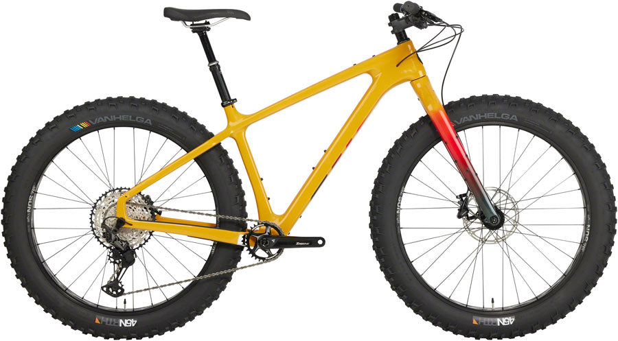 Salsa Beargrease Carbon XT Fat Bike - 27.5&quot; Carbon Yellow Medium