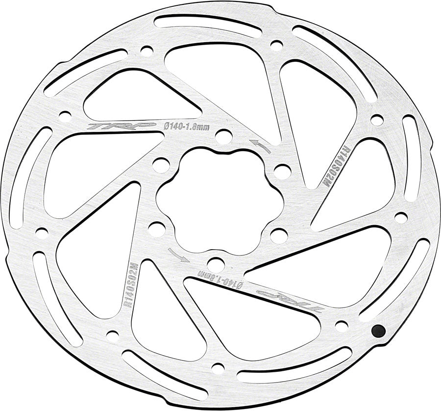 TRP R2 Disc Rotor 140mm 6 Bolt 1.8mm Silver The Bike Hub