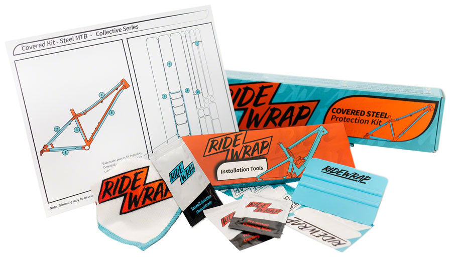 Protective Wrap Kit Ridewrap Covered MTB - Gloss Clear