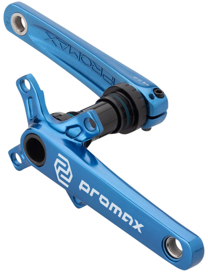 Promax CF-2 Crankset - 170mm 24mm Spindle 2-Piece 68mm English BB Included  Blue