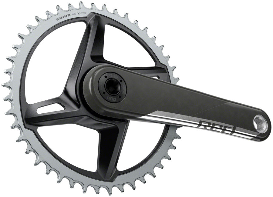 SRAM RED 1 AXS Crankset - 172.5mm 12-Speed 46t 8-Bolt Direct Mount DUB  Spindle Interface Natural Carbon D1