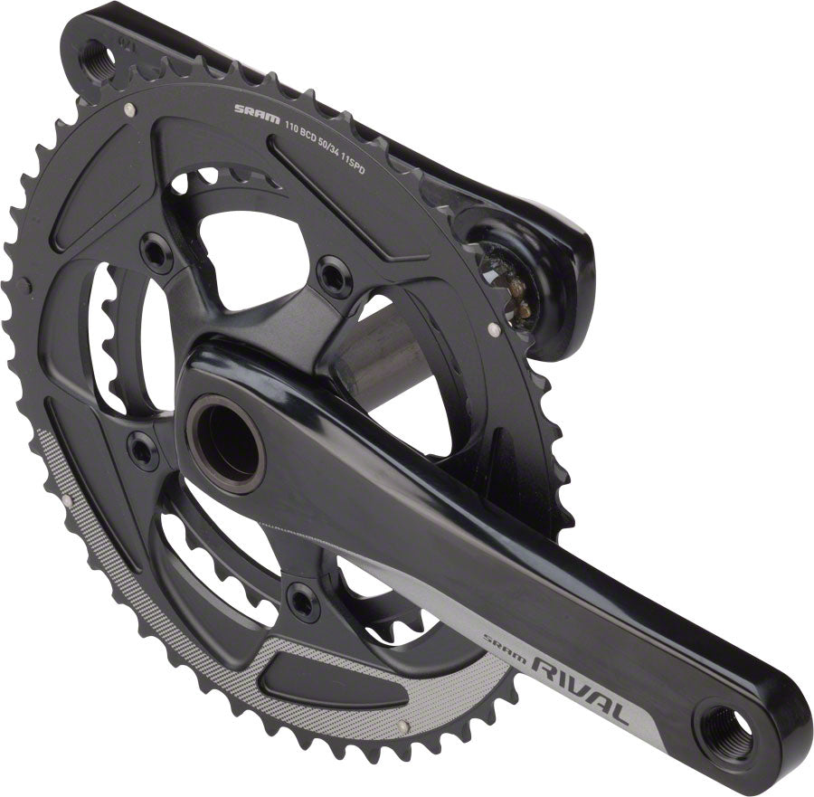 SRAM Rival 22 Crankset - 172.5mm 11-Speed 50/34t 110 BCD GXP Spindle  Interface BLK