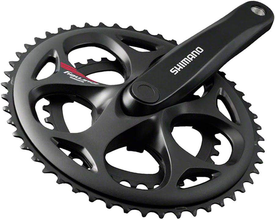 Shimano Tourney FC-A070 Crankset - 170mm 7/8-Speed 50/34t Riveted Square Taper JIS Spindle Interface BLK