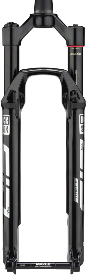 RockShox SID SL Ultimate Race Day Suspension Fork - 29&quot; 100 mm 15 x 110 mm 44 mm Offset Gloss BLK OneLoc Remote C1
