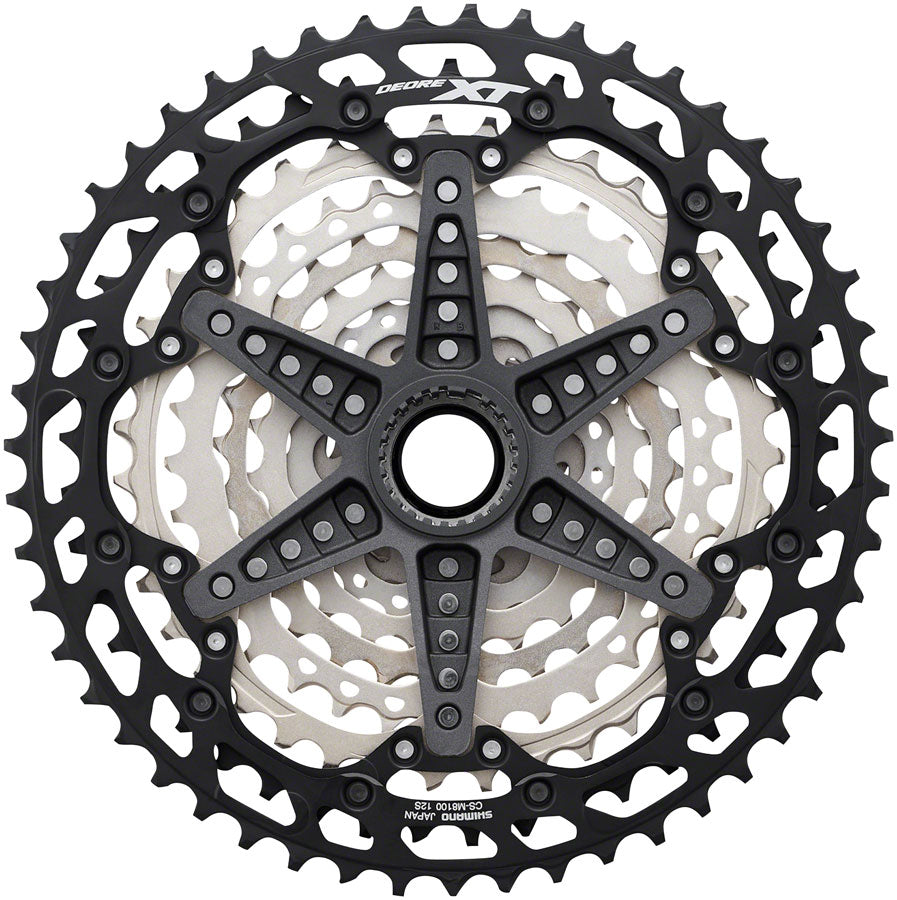 CS-M8100-12 (10-51t)未使用 Shimano XT CS-M8100 Cassette - 12-Speed 10-51t Silver/Black