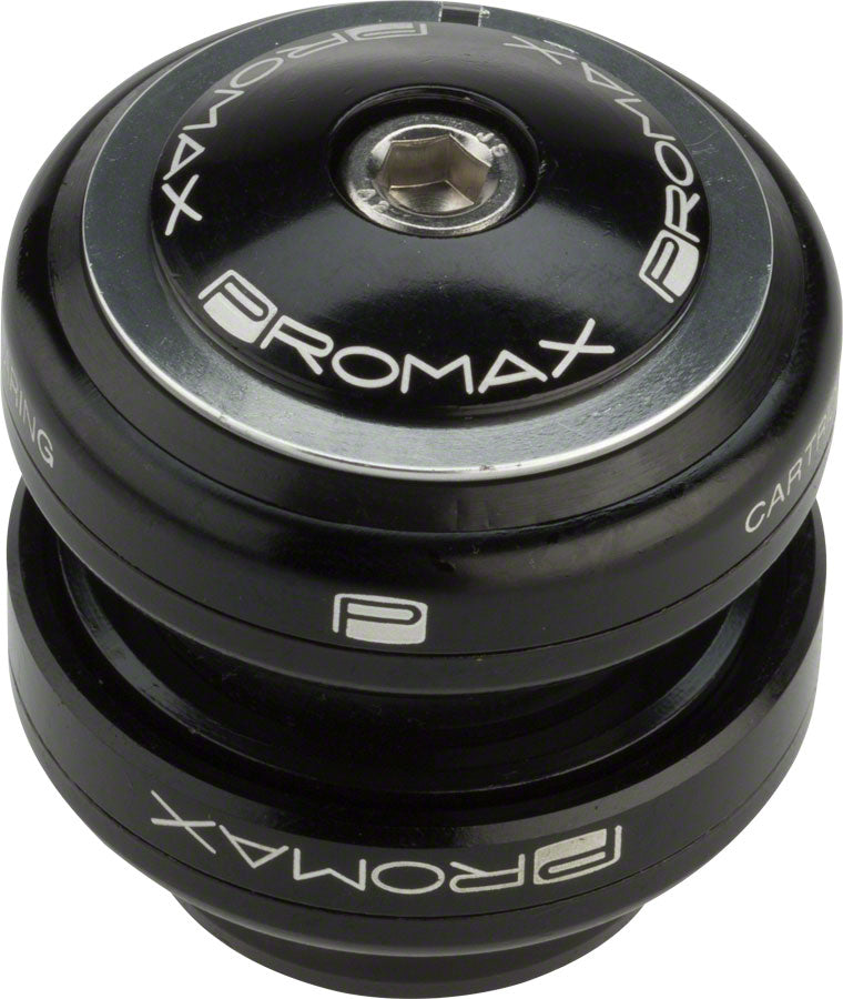 Promax PI-2 Steel Sealed Bearing 1&quot; Press in Headset Black