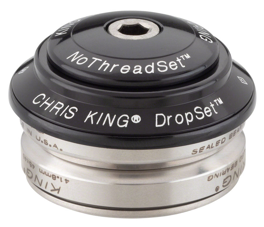 パーツ Chris King DropSet4 42/42 45 Black Chris King DropSet 4 Headset - 1-1/8