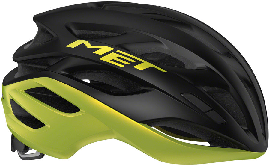 MET Estro MIPS Helmet - Black/Lime Yellow Metallic Glossy Large