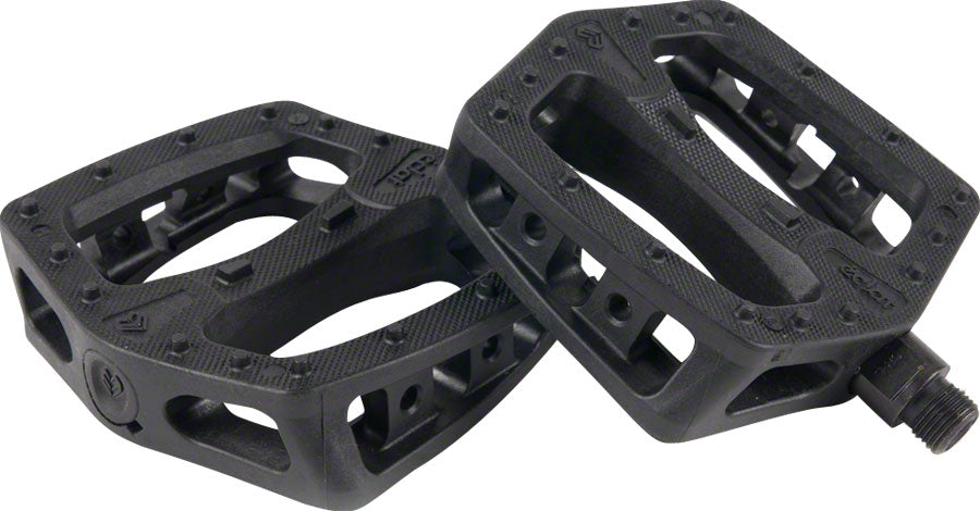 Eclat Plaza Platform Pedals Body Nylon Spindle Cr Mo 9 16 Black