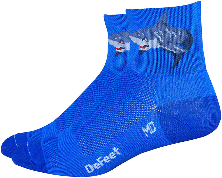 DeFeet Aireator Attack Socks - 3&quot; Blue Medium