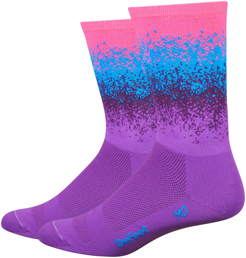 DeFeet Aireator 6&quot; Ombre Socks 9.5-11.5 Purple
