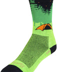 SockGuy Off the Grid Crew Socks - 6" Green/Black/Brown Large/X-Large