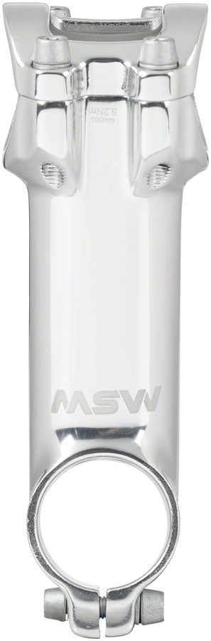 MSW 17 Stem - 100mm 31.8 Clamp +/-17 1 1/8&quot; Aluminum Silver