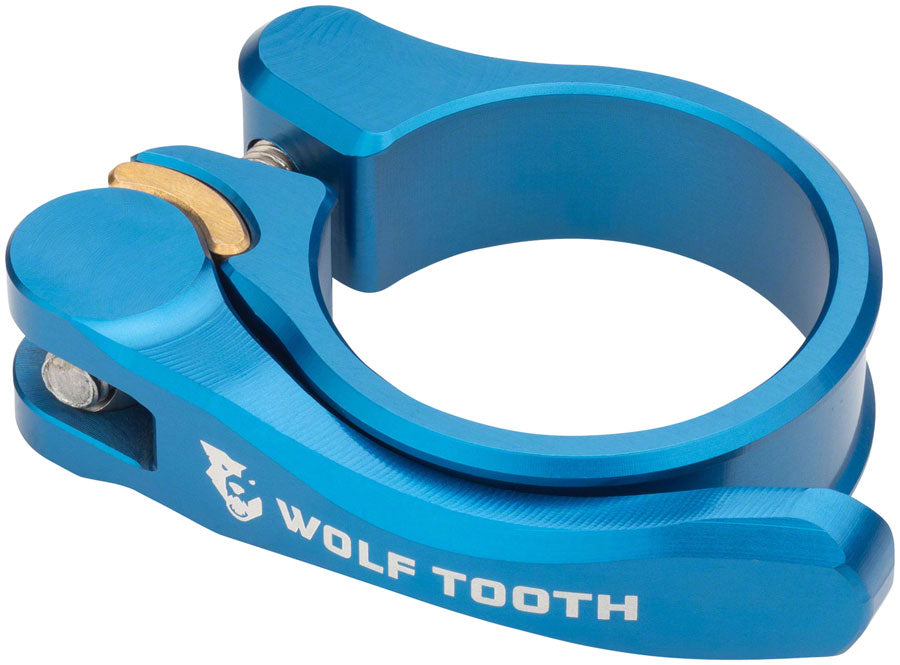 Wolf Tooth Components Quick Release Seatpost Clamp 28.6mm Blue