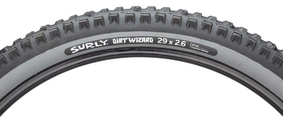 Surly Dirt Wizard Tire 29 x Tubeless Folding Black/Slate 60 tpi