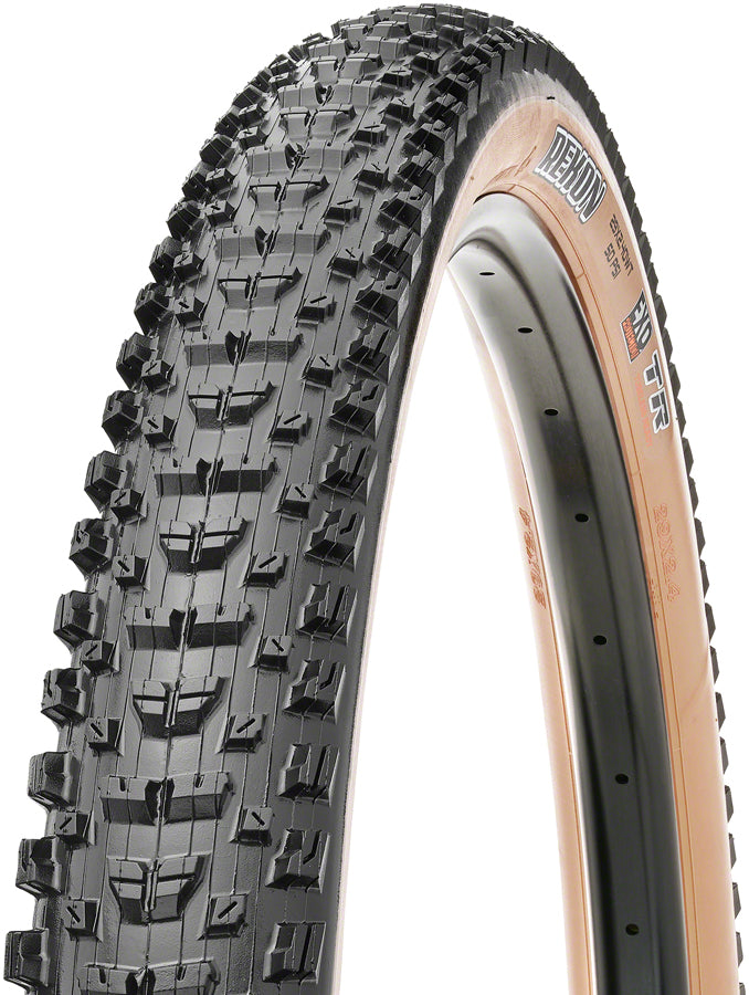 Maxxis Rekon Tire - 29 x 2.6 Tubeless Folding BLK/Dark Tan Dual EXO Wide  Trail