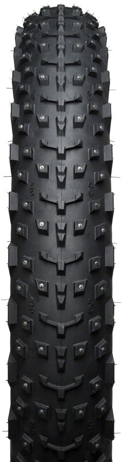 45NRTH Dillinger 4 Tire - 26 x 4 Tubeless Folding BLK 60tpi 240 Carbide Steel Studs