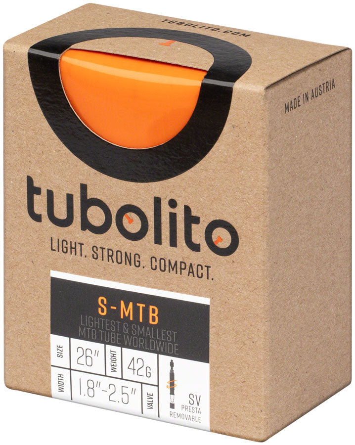 Tubolito S-Tubo MTB Tube - 26 x 1.8-2.5&quot; 42mm Presta Valve Orange