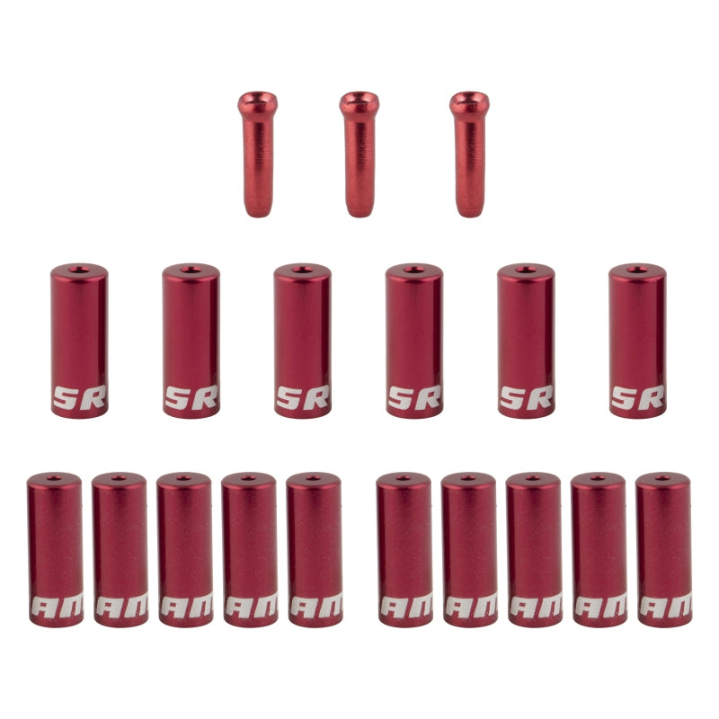 Sram Ferrule Kit Ferrule Kit 4mm/5mm Alloy Red - The Bike Hub