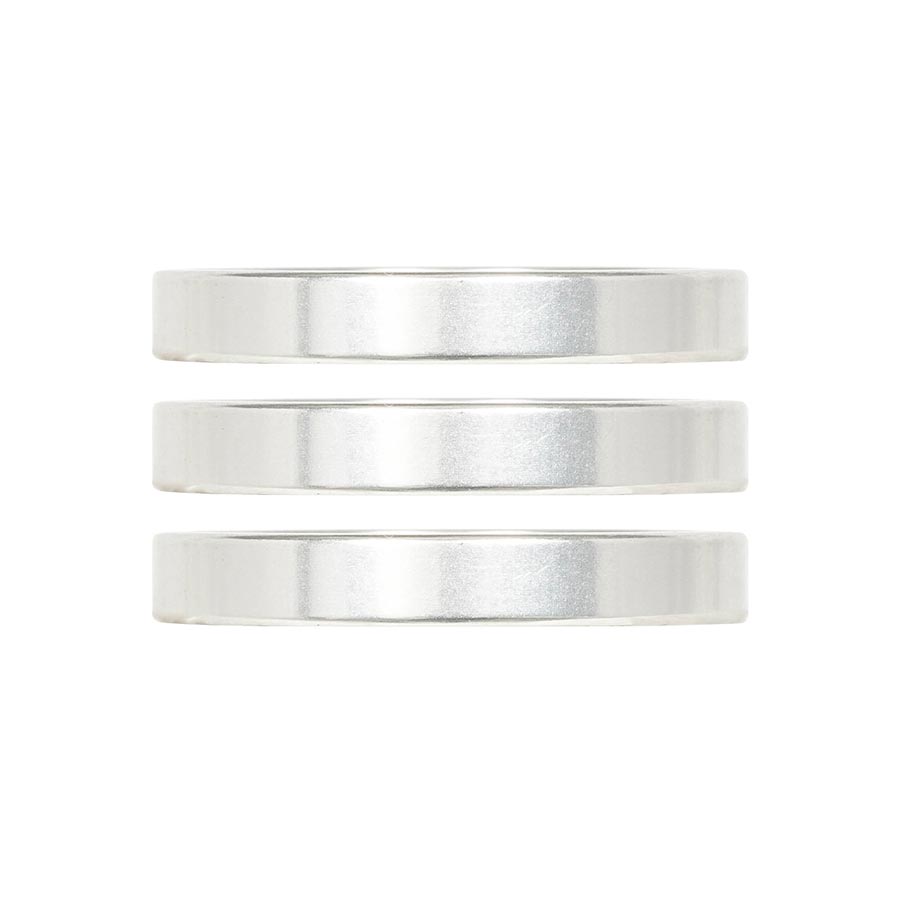 Industry Nine iRiX Headset Spacer 1-1/8 Height: 5mm Aluminum Silver 3pcs - The Bike Hub