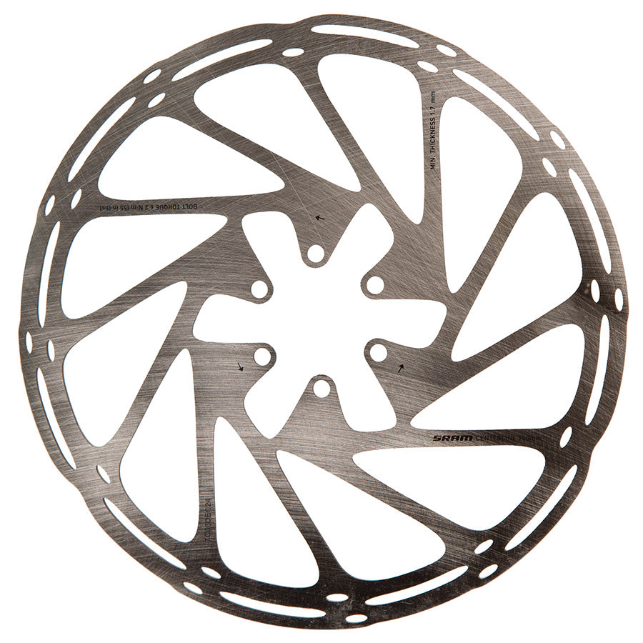 SRAM CenterLine Disc Brake Rotor - 200mm 6-Bolt 2.0mm