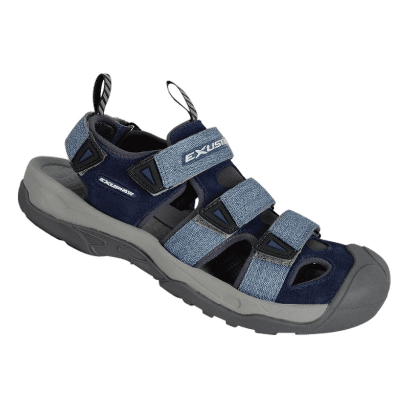Exustar SS515F Sandal Clipless US 12.75-13.5 / EU 47-48 Blue/Black - The Bike Hub