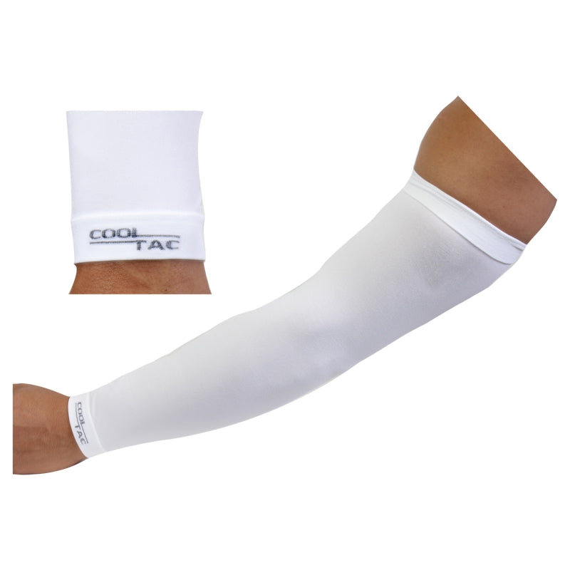 Cool tac Arm Coolers MD Men`s Wht - The Bike Hub