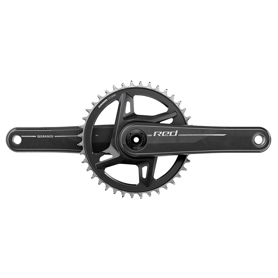 SRAM RED 1x XPLR Wide Crankset - 175mm 13-Speed 40t 8-Bolt Direct Mount DUB Spindle Natural Carbon E1 - The Bike Hub