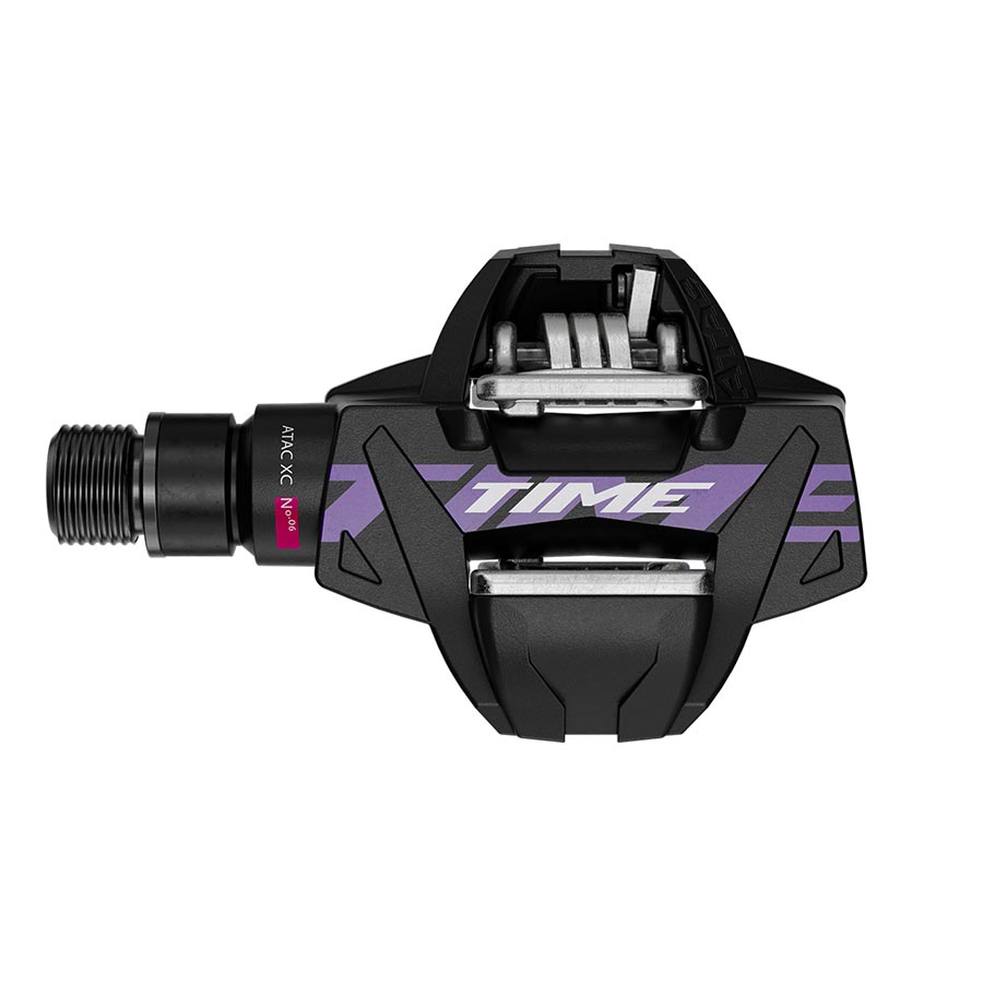 Time ATAC XC 6 Pedals - Dual Sided Clipless Composite 9/16&quot; Black/Purple B1
