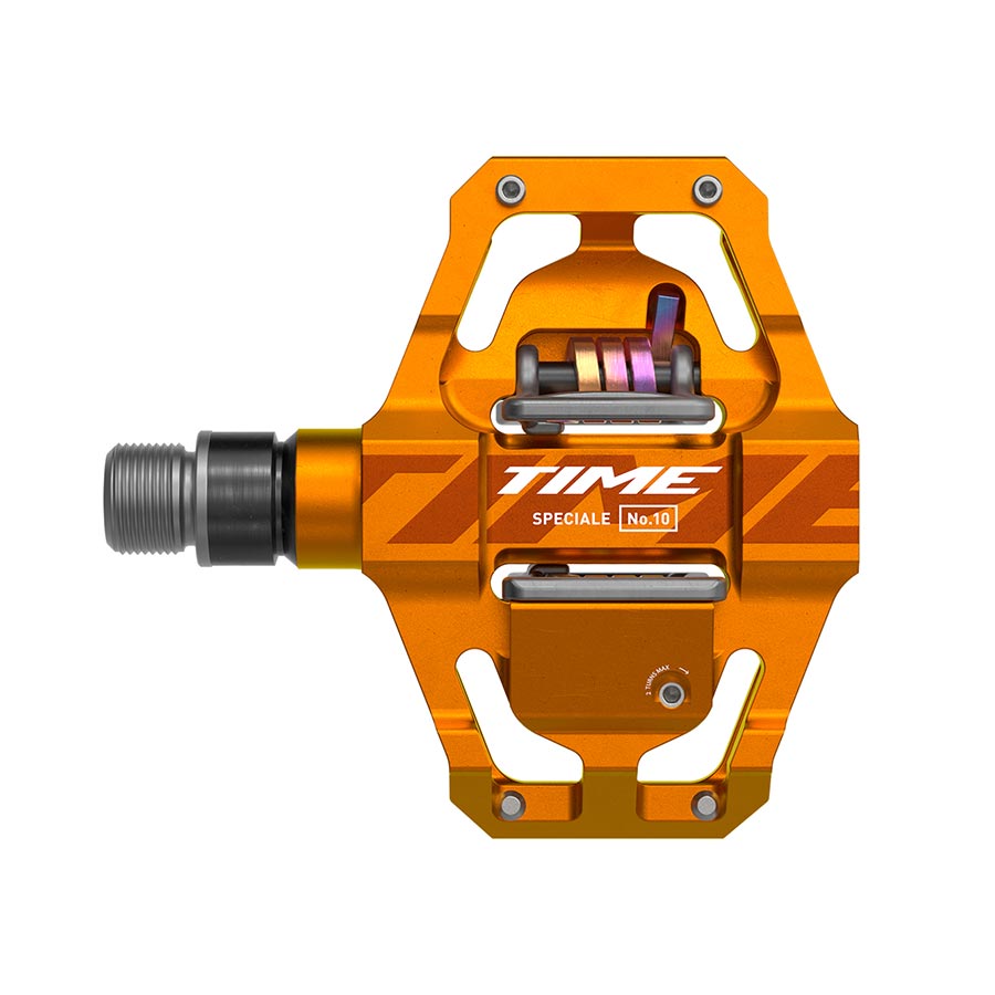 Time Speciale 10 Pedals - Dual Sided Clipless Platform Aluminum 9/16&quot; Tangerine Small B1