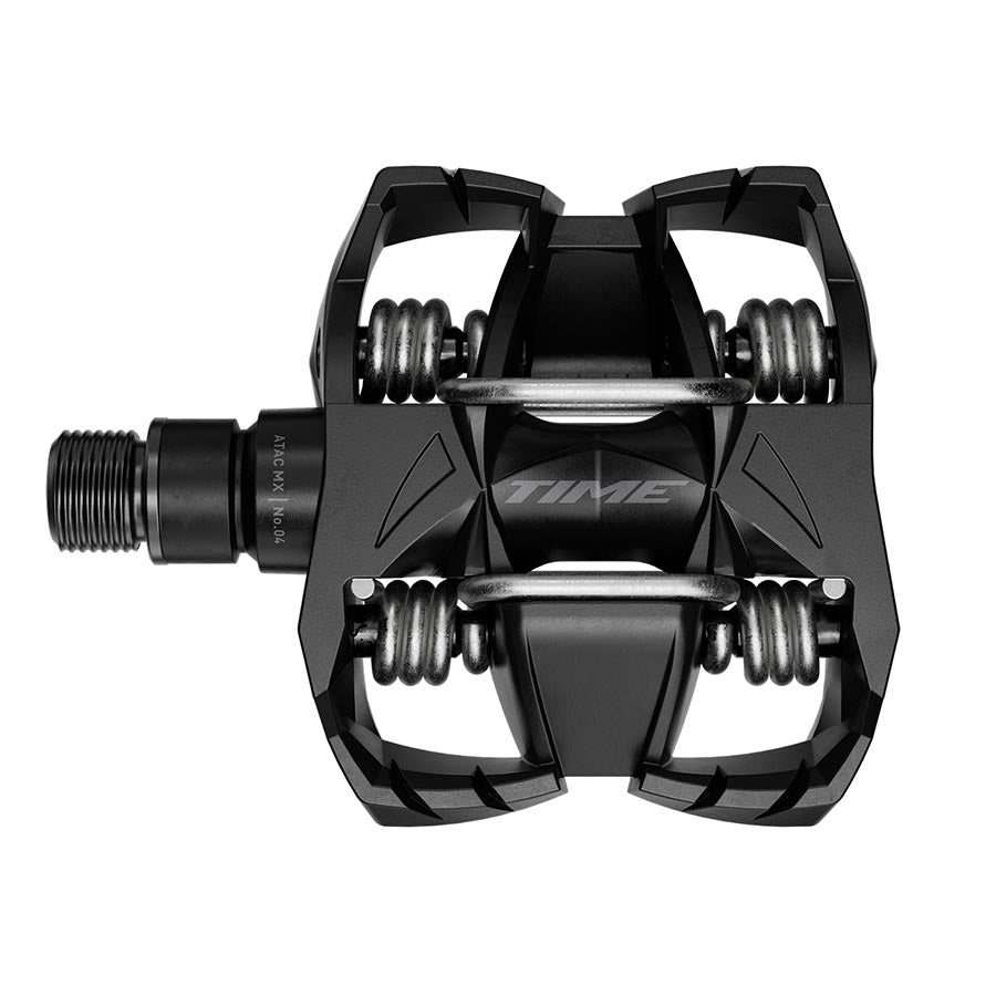 Time MX 4 Pedals - Dual Sided Clipless with Platform Aluminum 9/16&quot; Black B1
