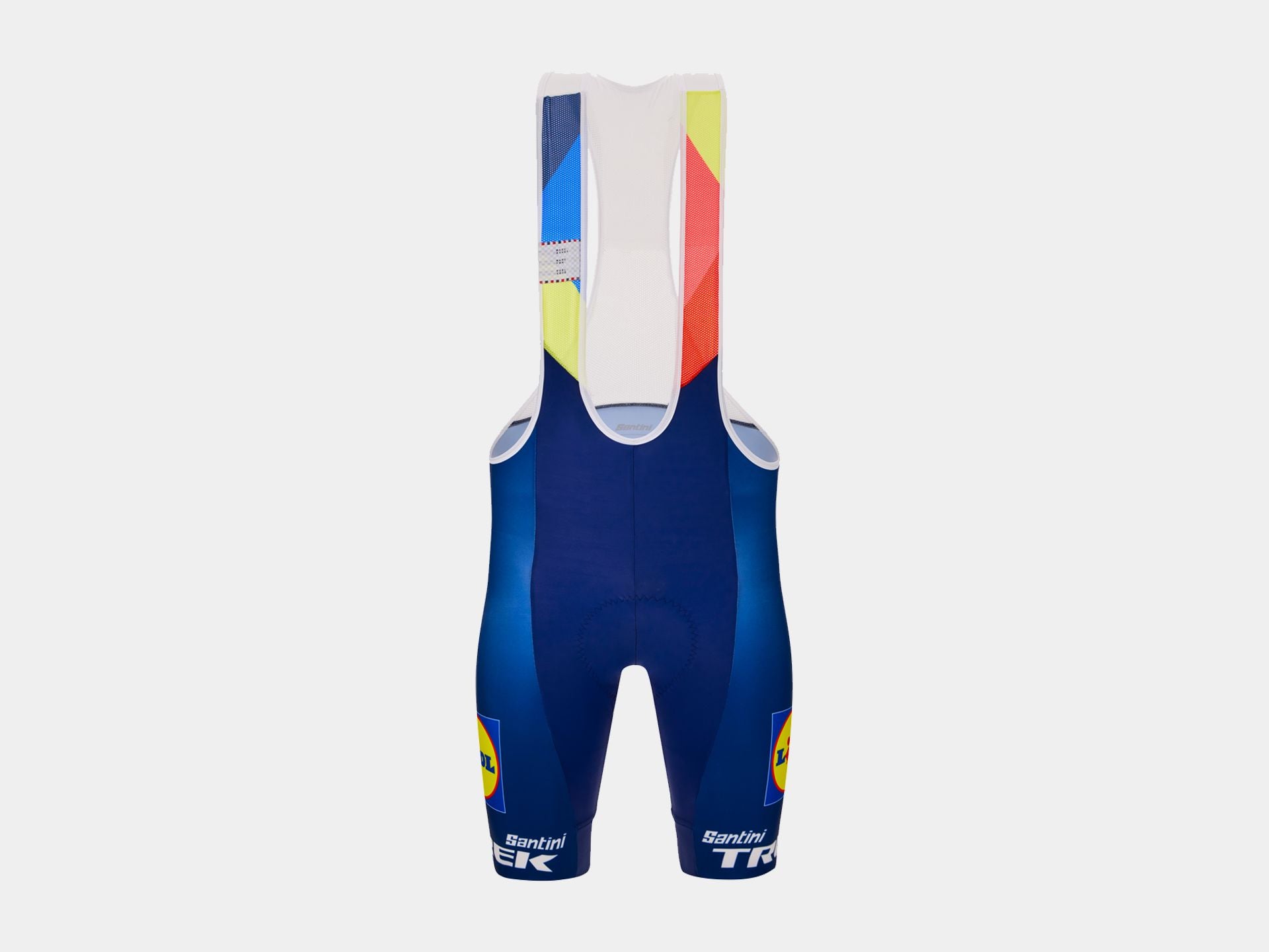 Short Santini Trek Replica Bib Large Blue/Yellow