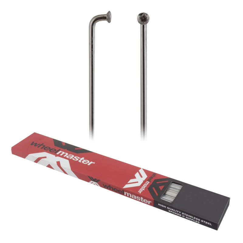 Wheel master Stainless Steel Spokes J-Bend 2.0 (14G) 177mm Box of 75 Stainless Steel Silver Yes - The Bike Hub