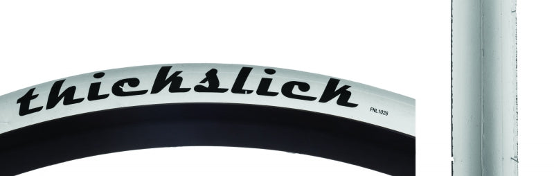 WTB ThickSlick Tire - 700 x 25 Clincher Wire White Comp - The Bike Hub