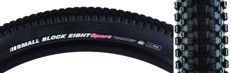 Kenda Small Block 8 Sport Tire - 29 x 2.1 Clincher Wire Black - The Bike Hub