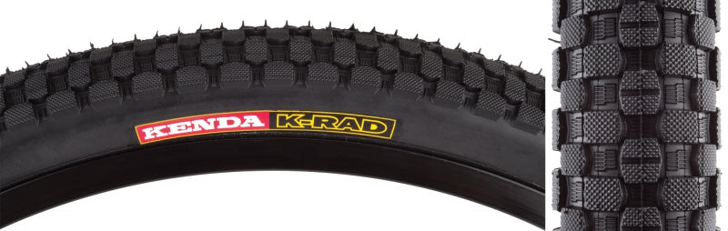 Kenda K-Rad Tire - 24 x 1.95 Clincher Wire Black - The Bike Hub