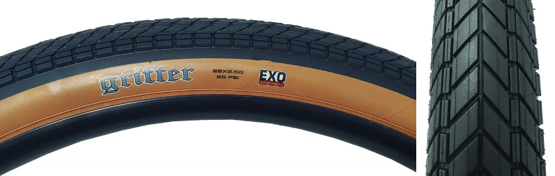 Maxxis Grifter Tire - 29 x 2.5 Clincher Wire Black/Tan EXO - The Bike Hub