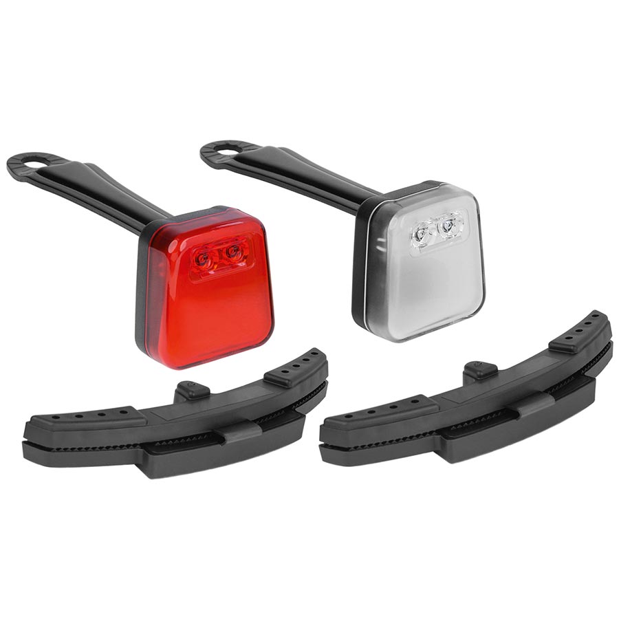 Ventura 2 LED Induction Light Light Set Black - The Bike Hub