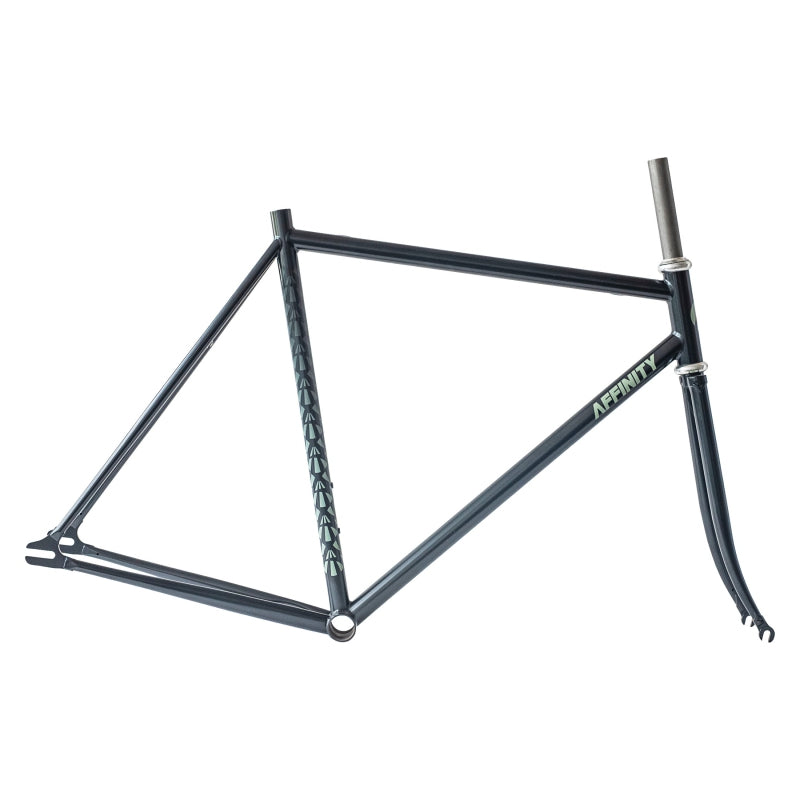 Affinity Metropolitan Track Frameset XS 440mm 505mm 100mm 75° 70° 405mm 27.2mm Film Grain Mint Fresh - The Bike Hub