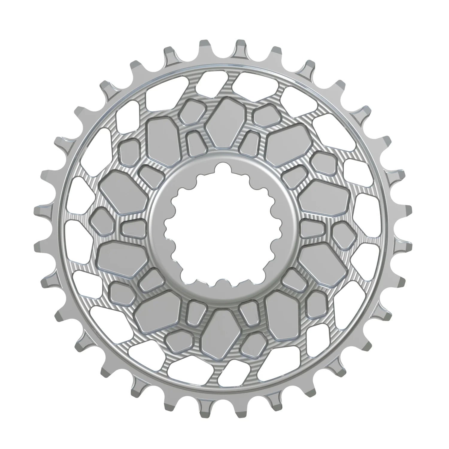 Works Components GEO Chainring SRAM 3-Bolt 30T Boost 3mm Slv