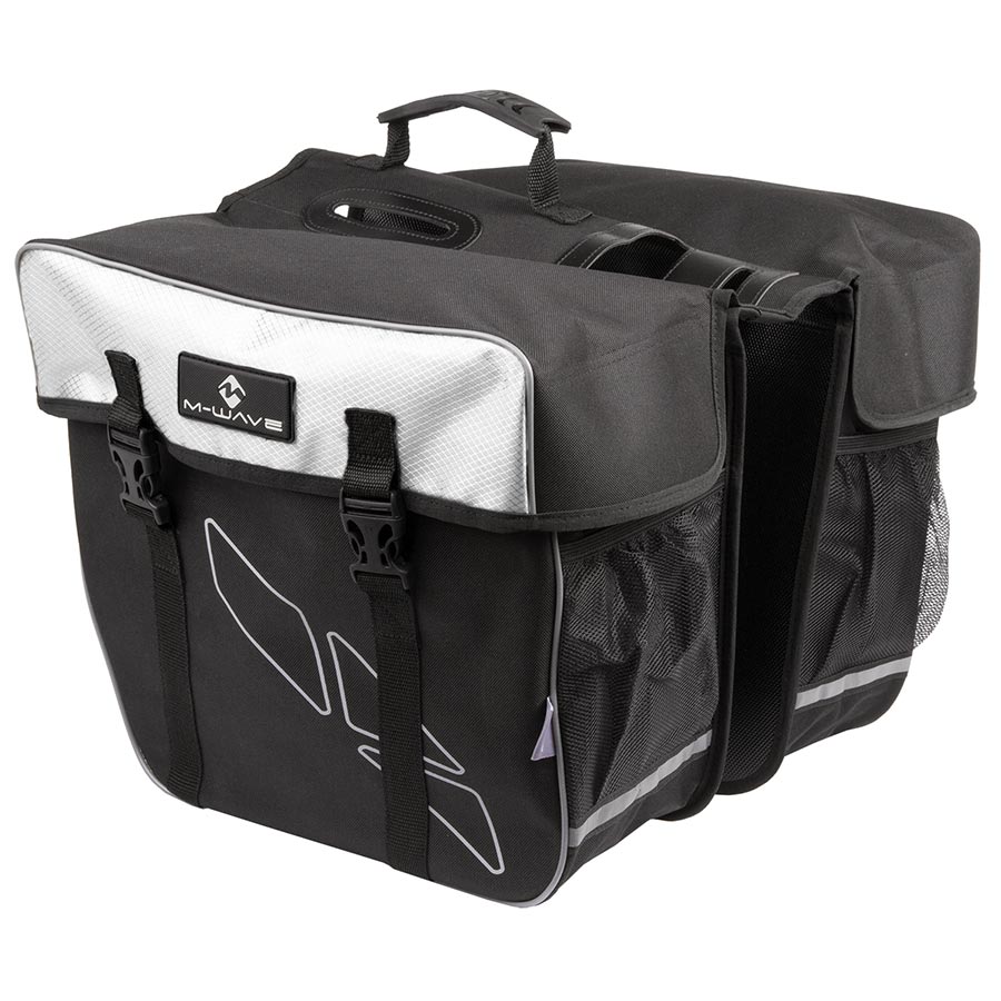 M-Wave Amsterdam Pannier 30L White - The Bike Hub