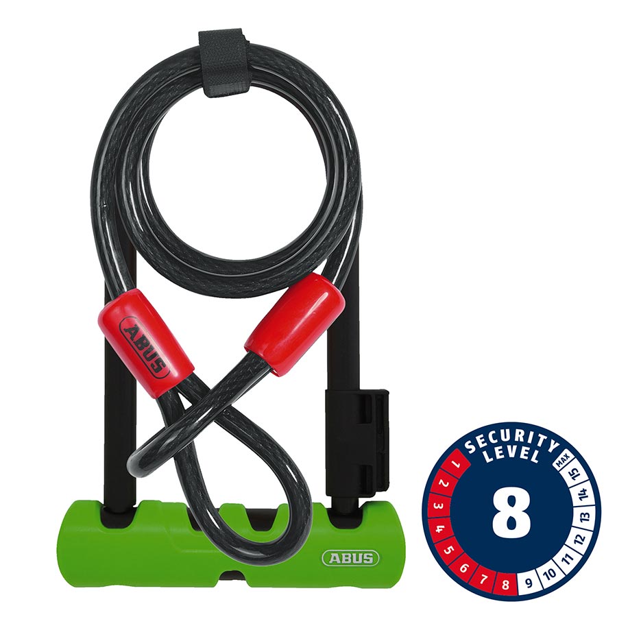 Abus 410K/150HB140 SH Ultra Mini + U-Lock - Green - The Bike Hub