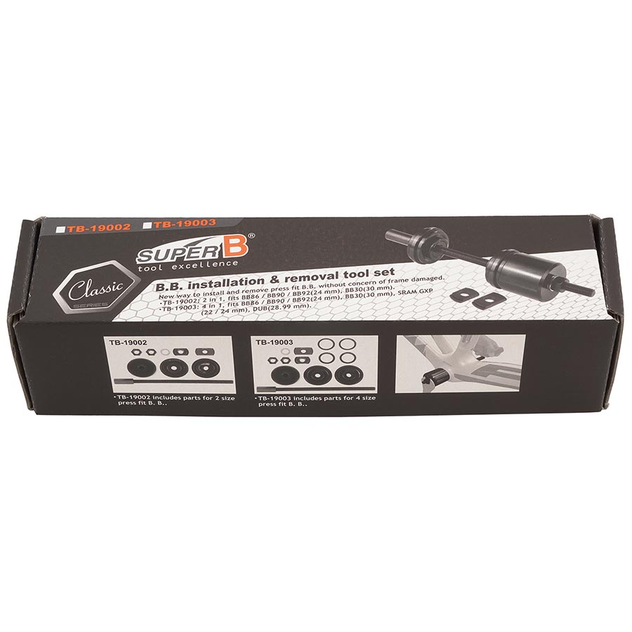 Super-B TB-19003B Bottom Bracket Tool for BB 86/90/92 (24 mm) BB30 (30 mm) Sram GXP (22/24 mm) DUB (2899 mm) - The Bike Hub