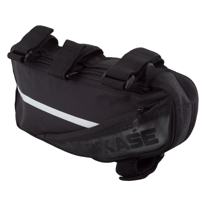 Bikase Frame Bag XL Velcro Straps 13.25x6x2` 100 c.i. Black - The Bike Hub